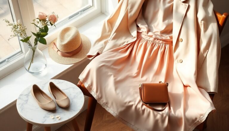 Giacca e gonna sottoveste per un look accidental chic primaverile