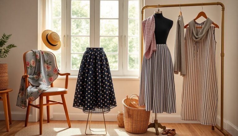 Gonna midi stampata per la primavera: idee e abbinamenti pratici