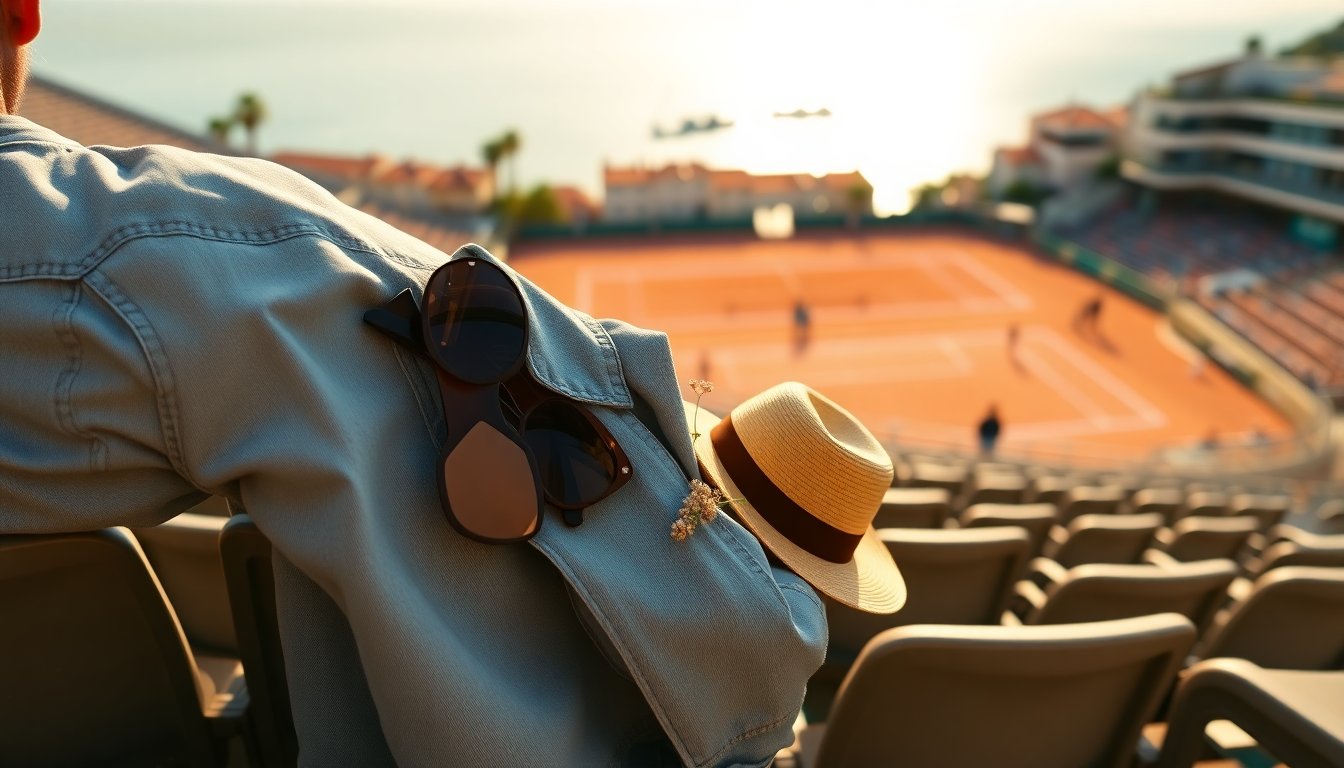 Laila Hasanovic: look casual in denim agli Internazionali di Montecarlo
