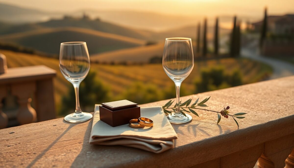 Nozze in Toscana a Montalcino: stile essenziale e scelte sincere