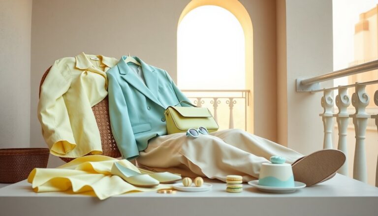 Palette pastello: crema, pistacchio e azzurro per la stagione