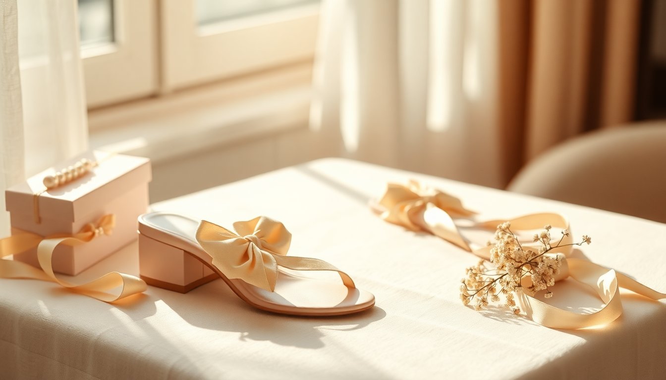 Sandali bon ton: tacchi bassi, raso e fiocchi per uno stile misurato