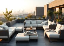 Divani da esterno pratici e resistenti per terrazzi e giardini