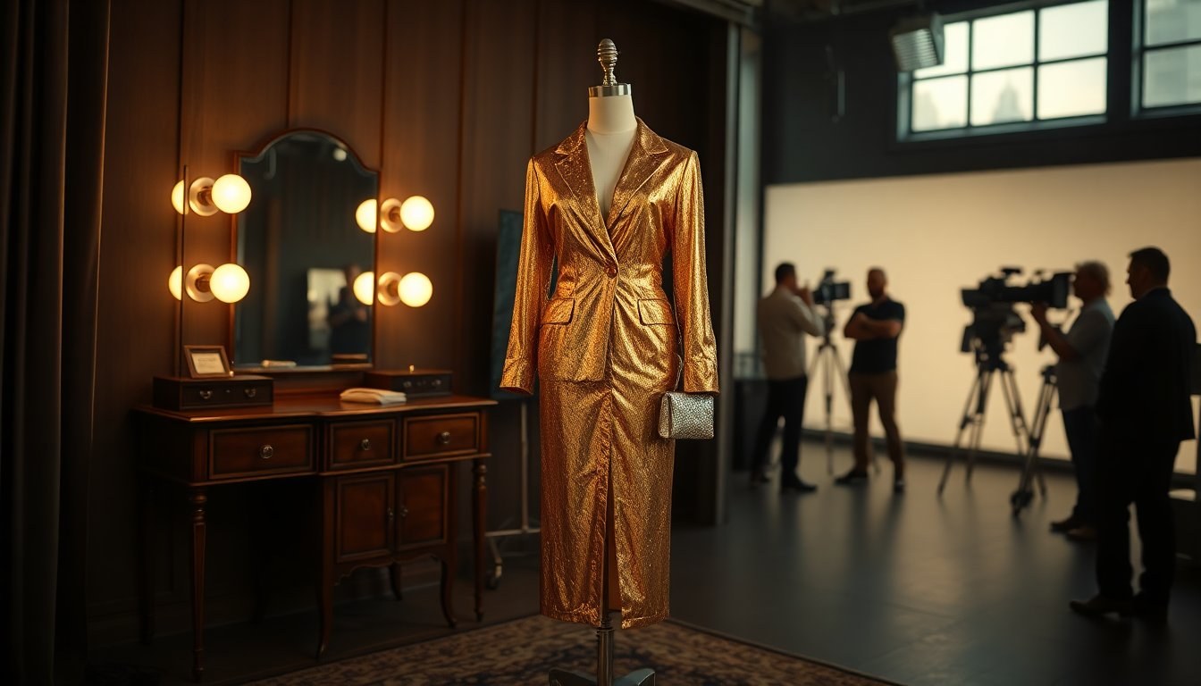 Ilary Blasi in total gold: outfit in lurex che brilla in Tv