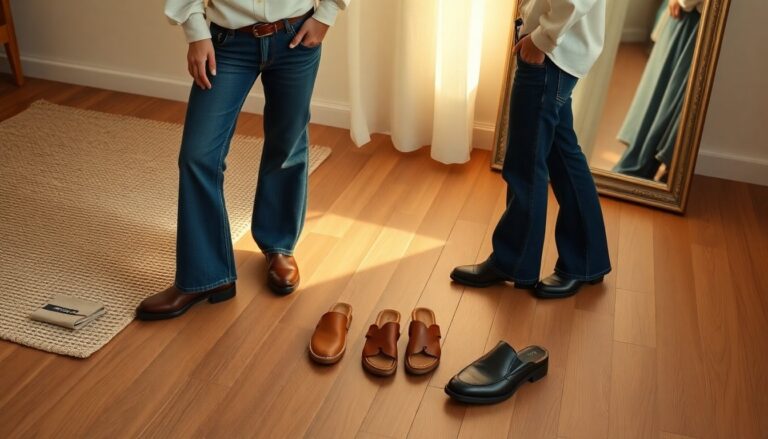 Jeans svasati e scarpe: i migliori abbinamenti per slanciare la figura